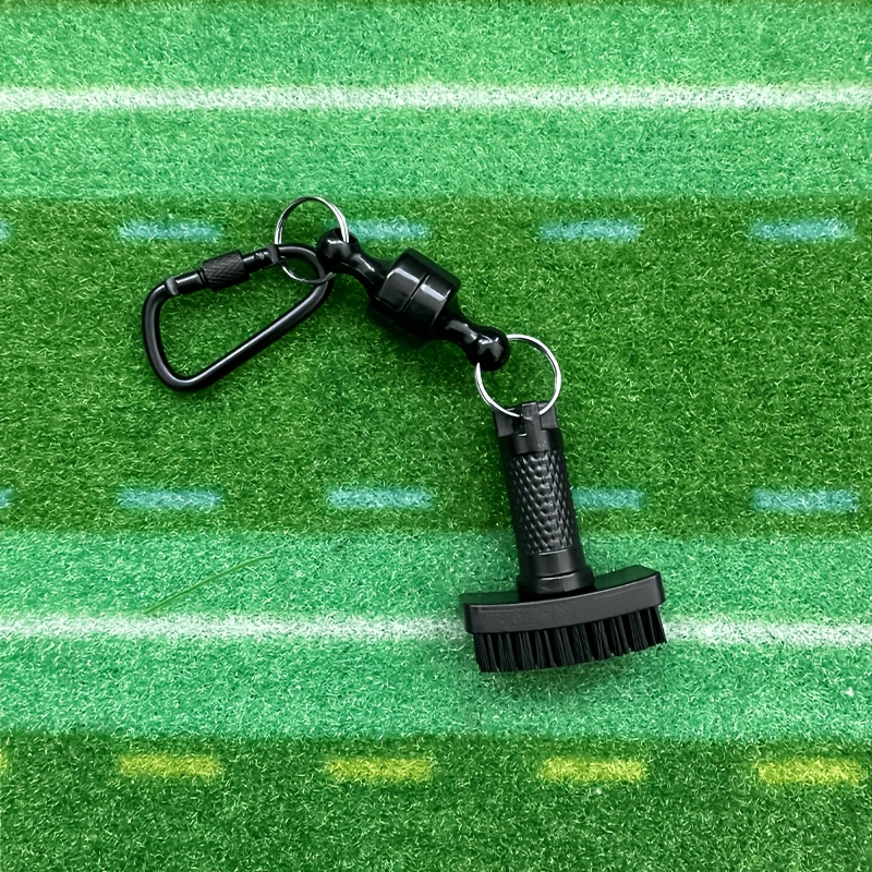 Golf Equipment Rental - Mini-Golf-Reinigungsbürste mit Abnehmbarem Magnet, Robuste Nylonborsten,