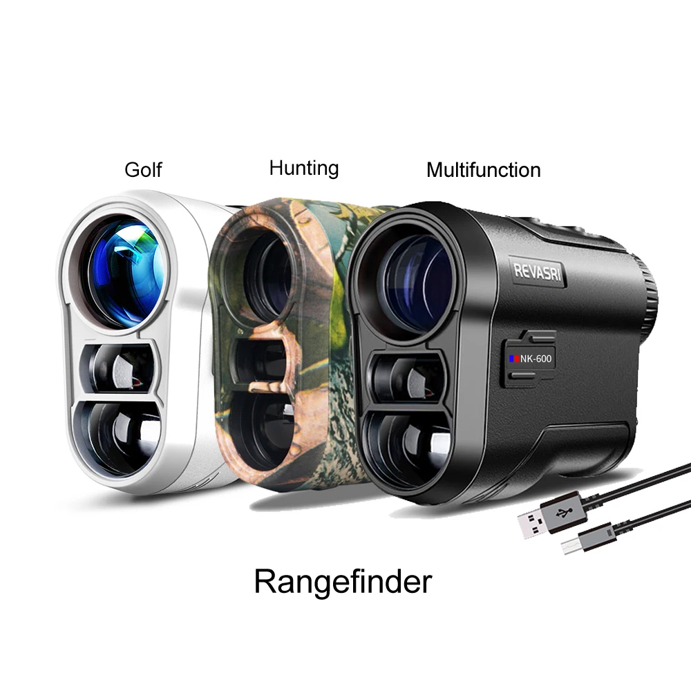 Rangefinder Laser Golf - REVASRI Golf-Laser-Entfernungsmesser 600M Teleskop mit Flag-Lock-Funktion