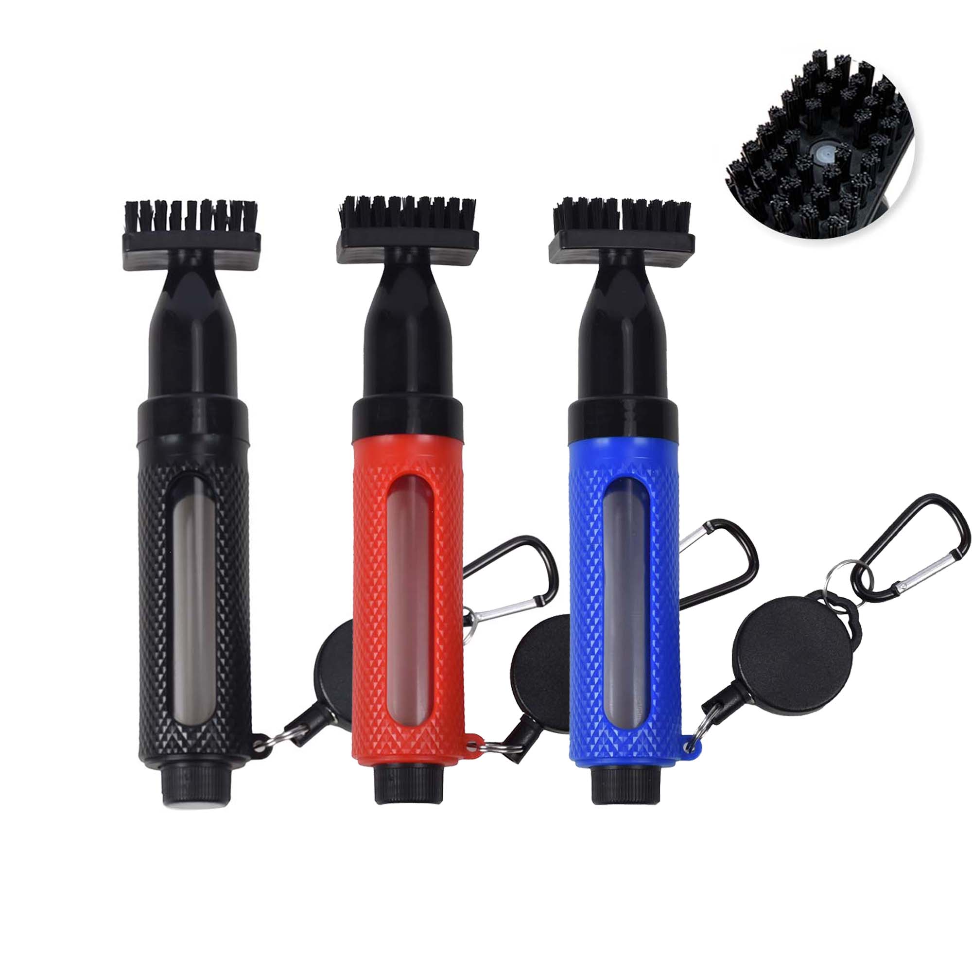Golf Equipment Rental - Golfschläger-Reinigungsbürste mit Haken Tragbare Druckwasser-Sprühbürste Tankreinigungswerkzeug