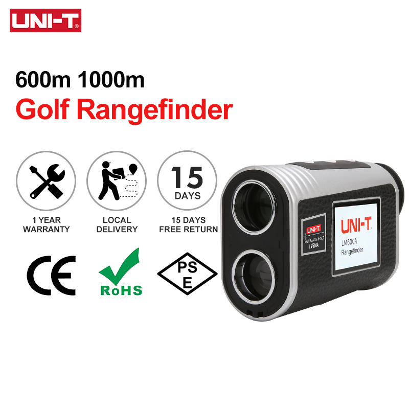 Rangefinder Laser Golf - UNI-T Golf-Entfernungsmesser mit Neigungseinstellung, 600 m,