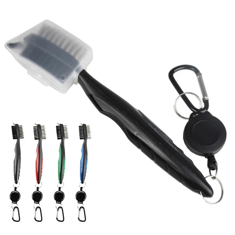Golf Equipment Rental - 1/2/3 Stück Golfschläger-Reinigungsbürste Einziehbarer Doppelseitiger Nylon-Borstenreiniger