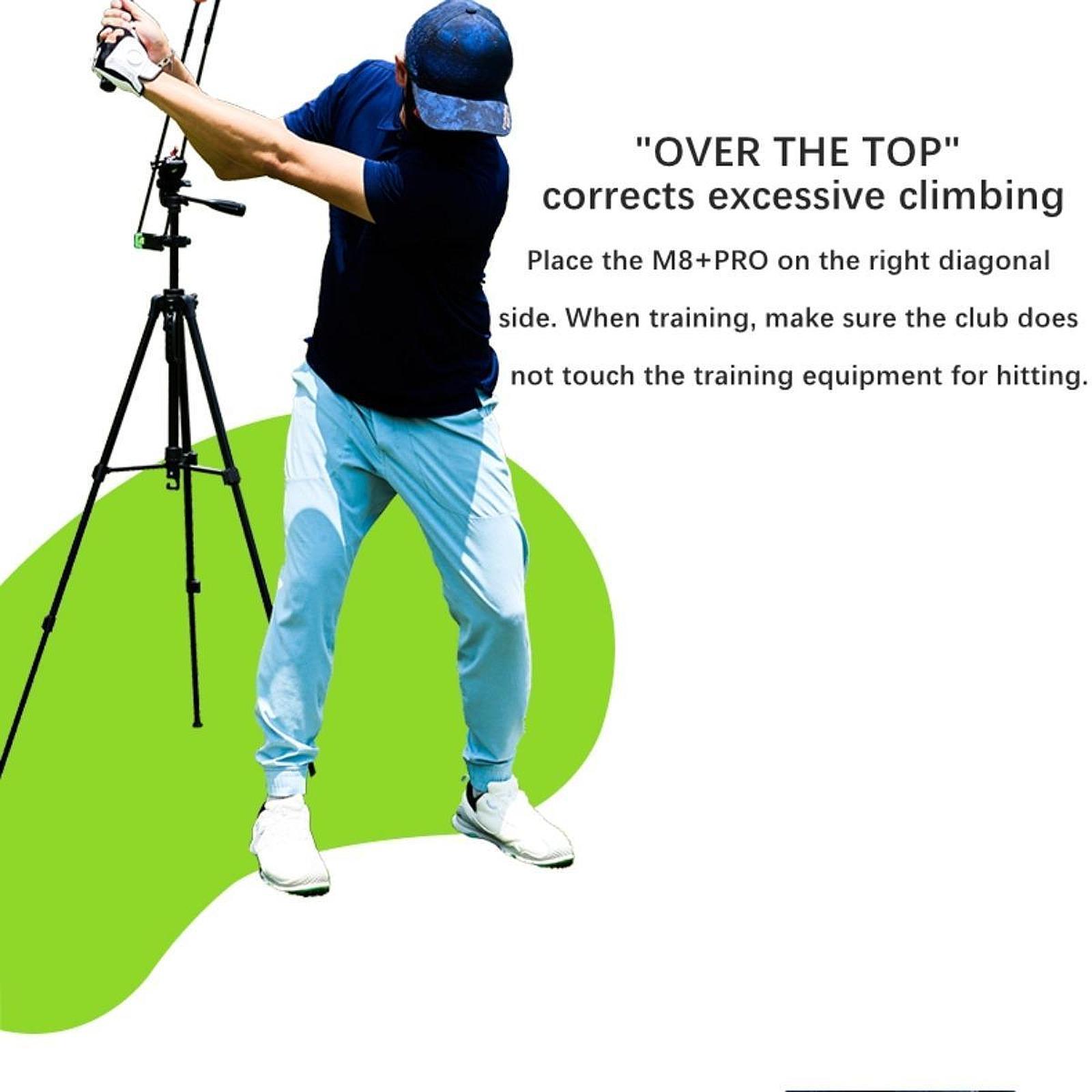 Golf Equipment To Practice At Home - Rutschfester Golf-Übungsstab mit Dreifuß-Ständer, Schwungtrainingsgerät zur