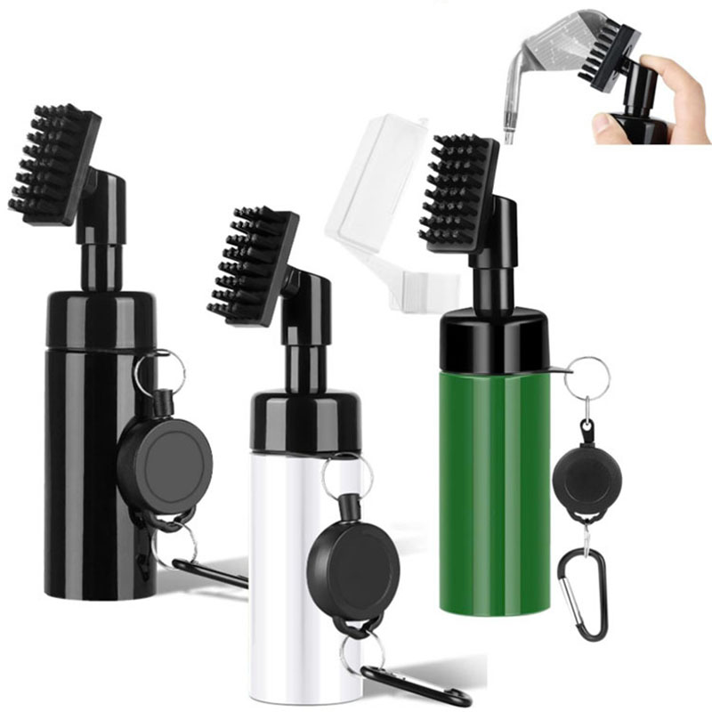 Golf Equipment Rental - Golf-Schläger-Rillenreiniger-Bürste mit auslaufsicherer Sprühflasche, automatisches Wasser-Sprühgerät,