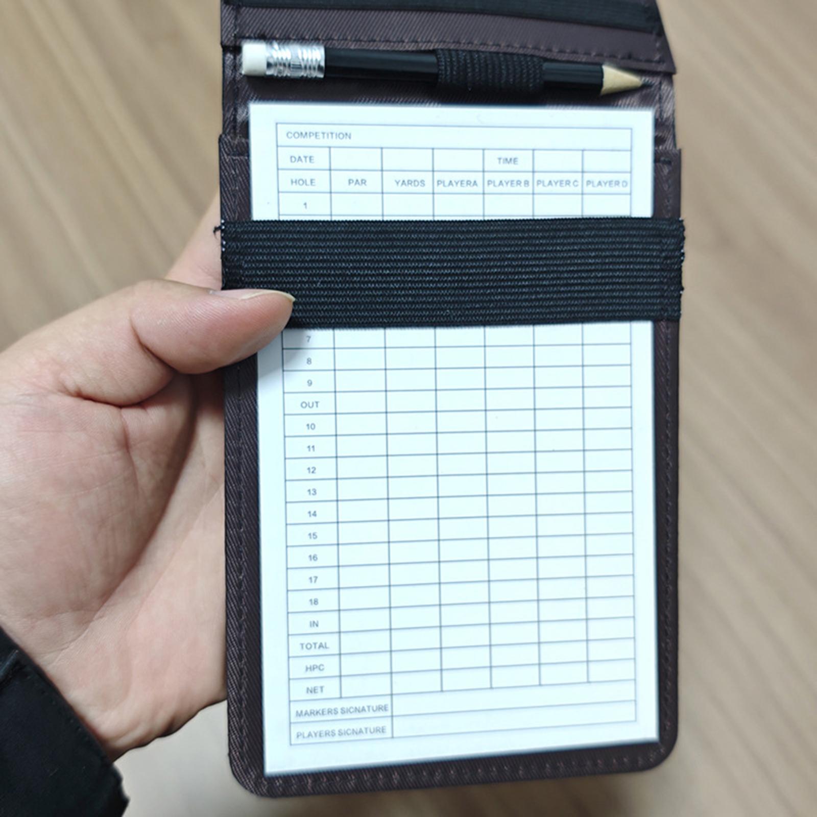 PU-Leder Golf-Scorebuch Wieder – Golf Scorecard Holder Bewertung und Preis