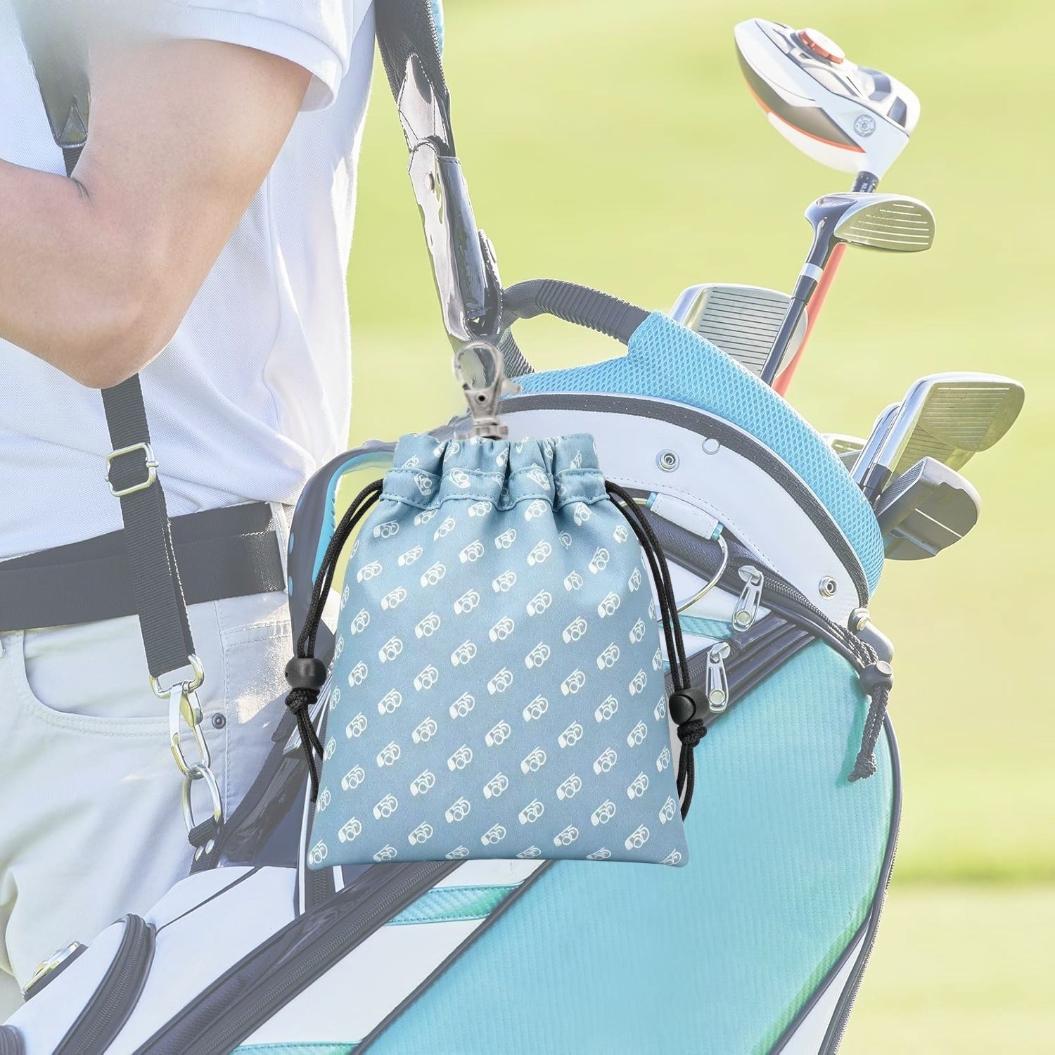 Eine minimalistische blaue Gol – Golf Equipment Bag Bewertung und Preis